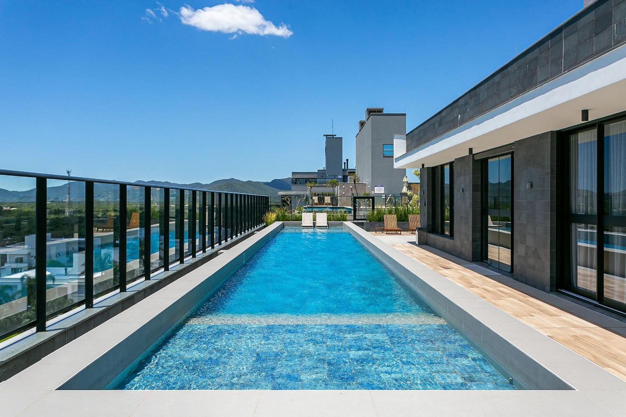 Wi-Fi 300Mb | Rooftop Com Piscina Em Jurere #Ja15 Florianópolis 外观 照片